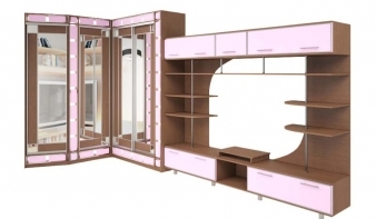Стенка со шкафом-купе Новинка 2 BMS