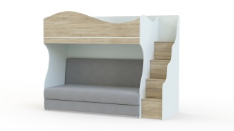 Детская кровать с диваном Дон Кихот 15 BMS из велюра