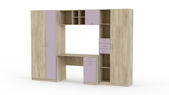 Детская стенка Симба Композиция 1 BMS розовая