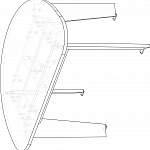 Чертеж Журнальный стол Banana BMS