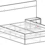 Чертеж Кровать Верде BMS
