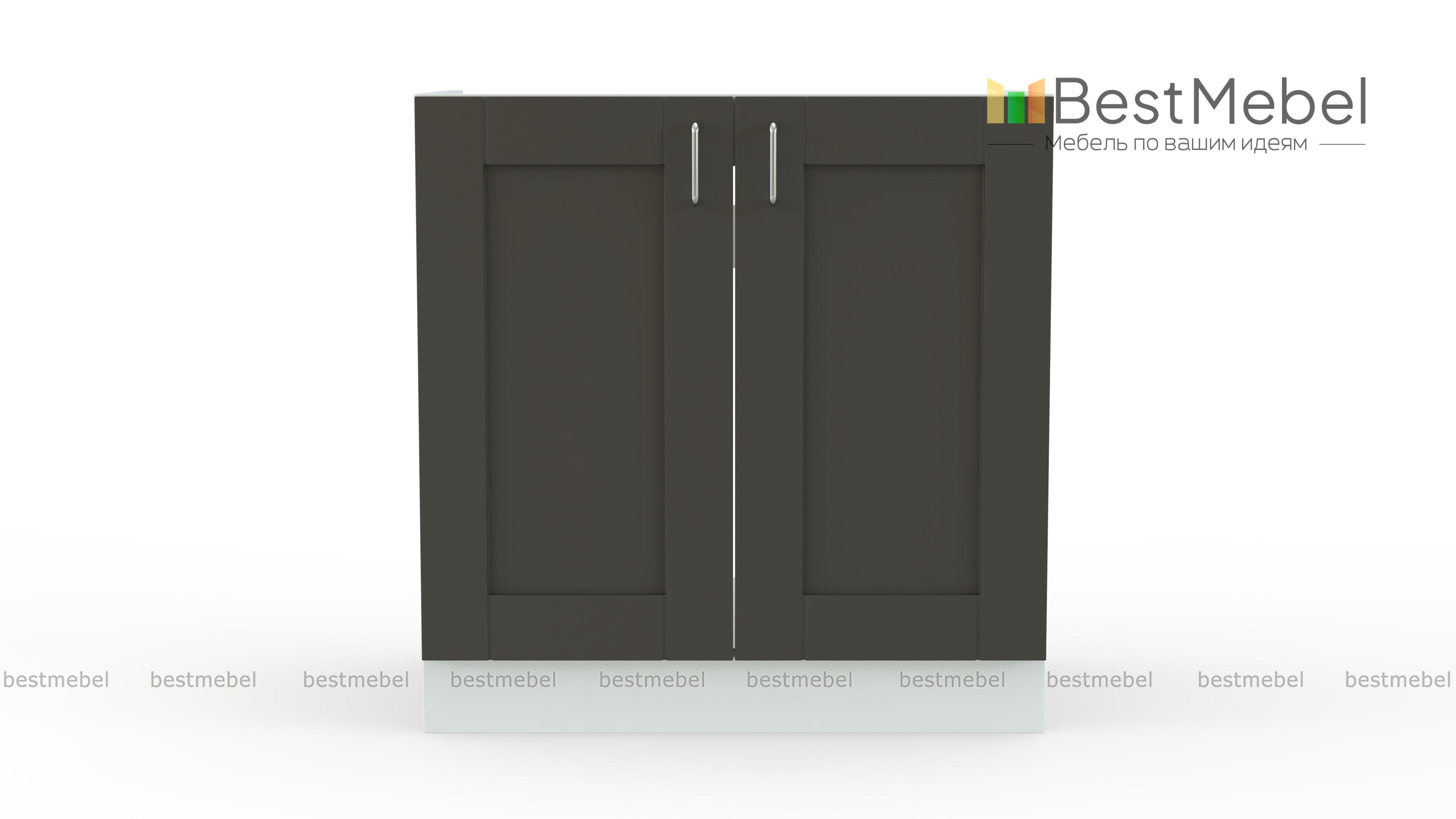 Шкаф нижний под мойку с 2-мя дверцами Лофт BMS - Фото