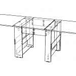 Чертеж Кухонный стол Колибри-12.2 BMS