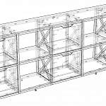 Чертеж Комод Шанталь 4 BMS