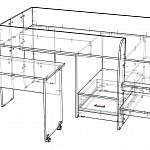 Чертеж Детская кровать Д-903 BMS