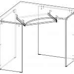 Схема сборки Стол компьютерный Юниор BMS