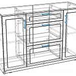 Чертеж Комод Соло 018 BMS