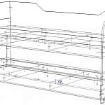 Чертеж Кровать детская Ева КР-201 BMS