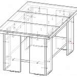 Чертеж Стол журнальный Сенатор мод №11 BMS