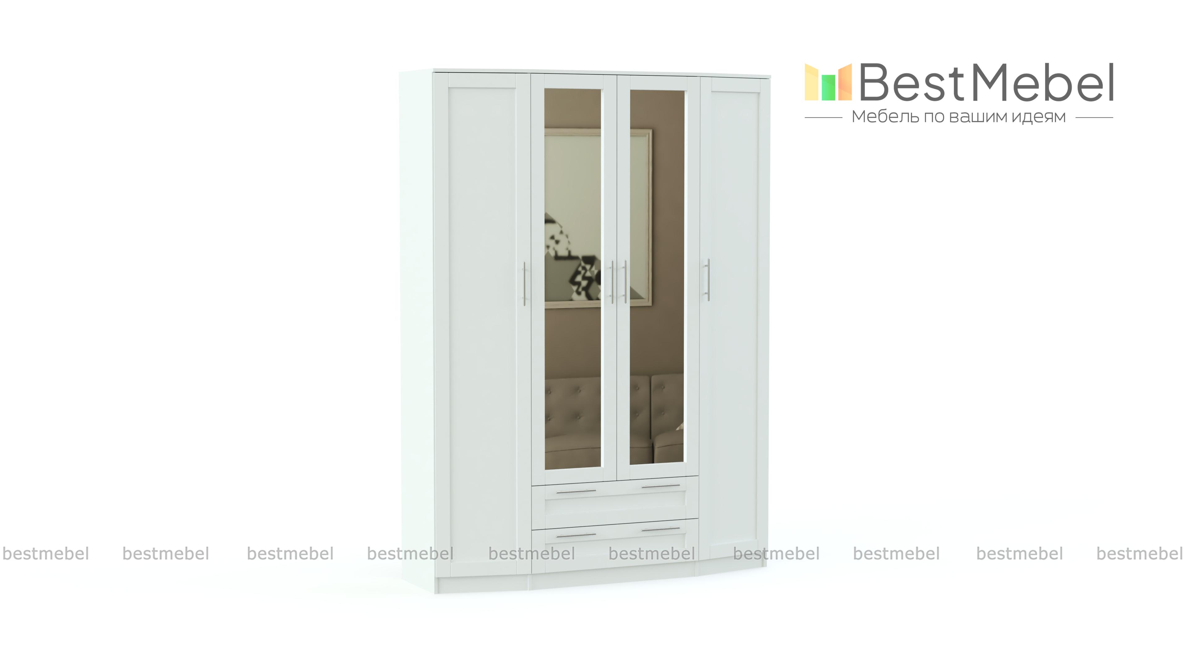 Шкаф распашной Скандинавия BMS - Фото