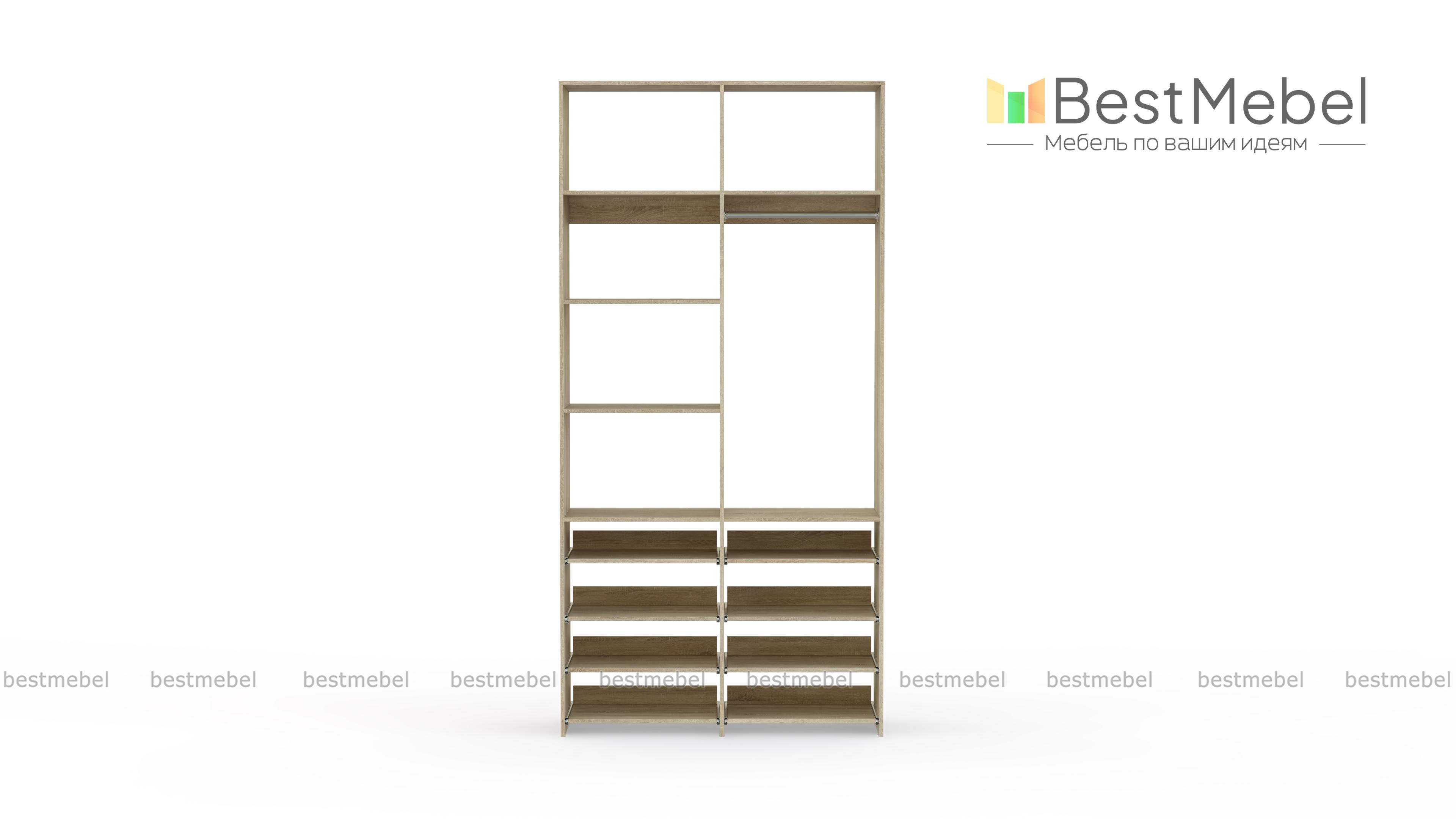 Стеллаж для одежды Мирта 83 BMS - Фото