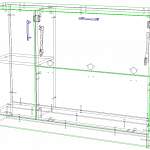 Чертеж Тумба под доску Форт BMS