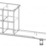Чертеж Надставка для стола Ная КН-2 BMS