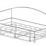 Чертеж Кровать Плимут 22 BMS