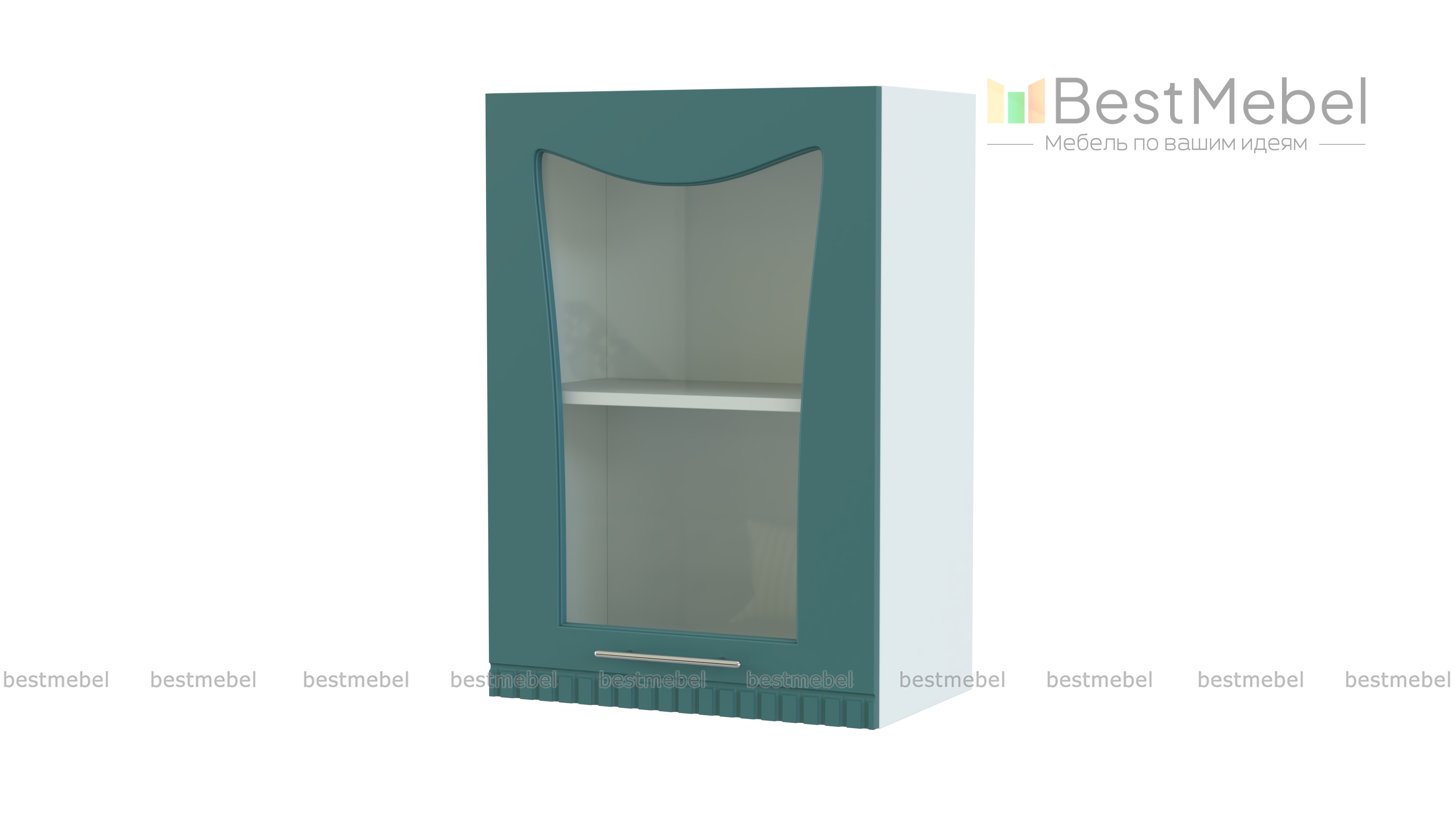 Шкаф-витрина 1 дверь Паллада BMS