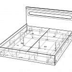 Чертеж Кровать Аризона 1 BMS
