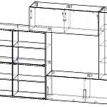 Чертеж Стенка Forma-2 черно-красная BMS