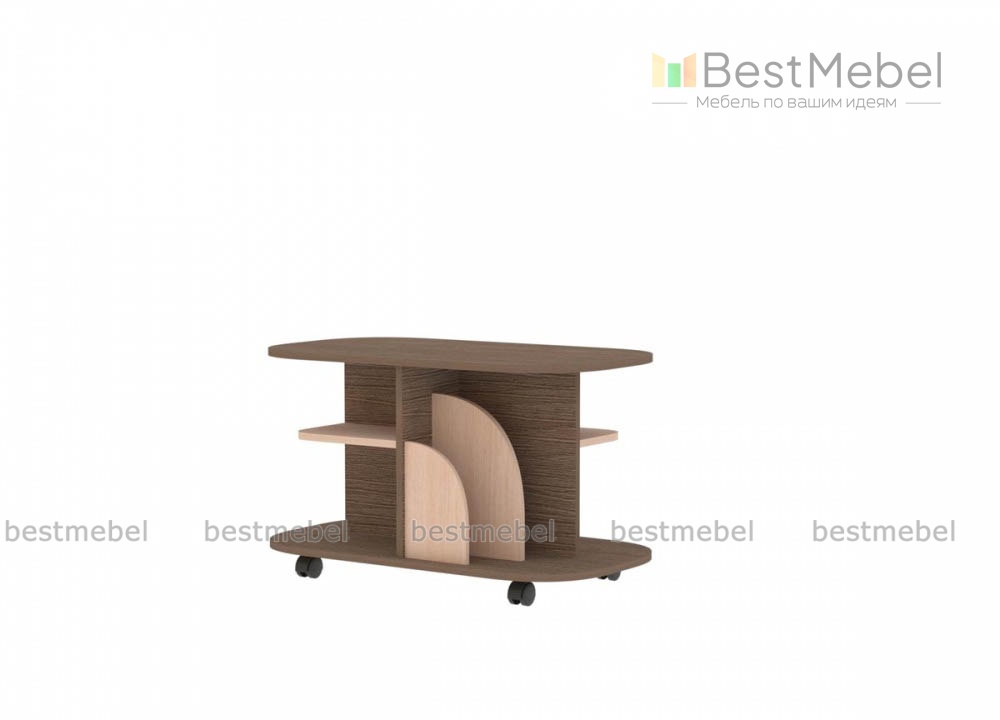 Стол журнальный №5 на колесиках BMS