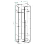 Схема сборки Шкаф распашной Айва 2 BMS