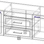 Чертеж Тумба под TV Дуэт 2 BMS