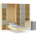 Шкаф-кровать трансформер Меган 121 BMS - Фото 7