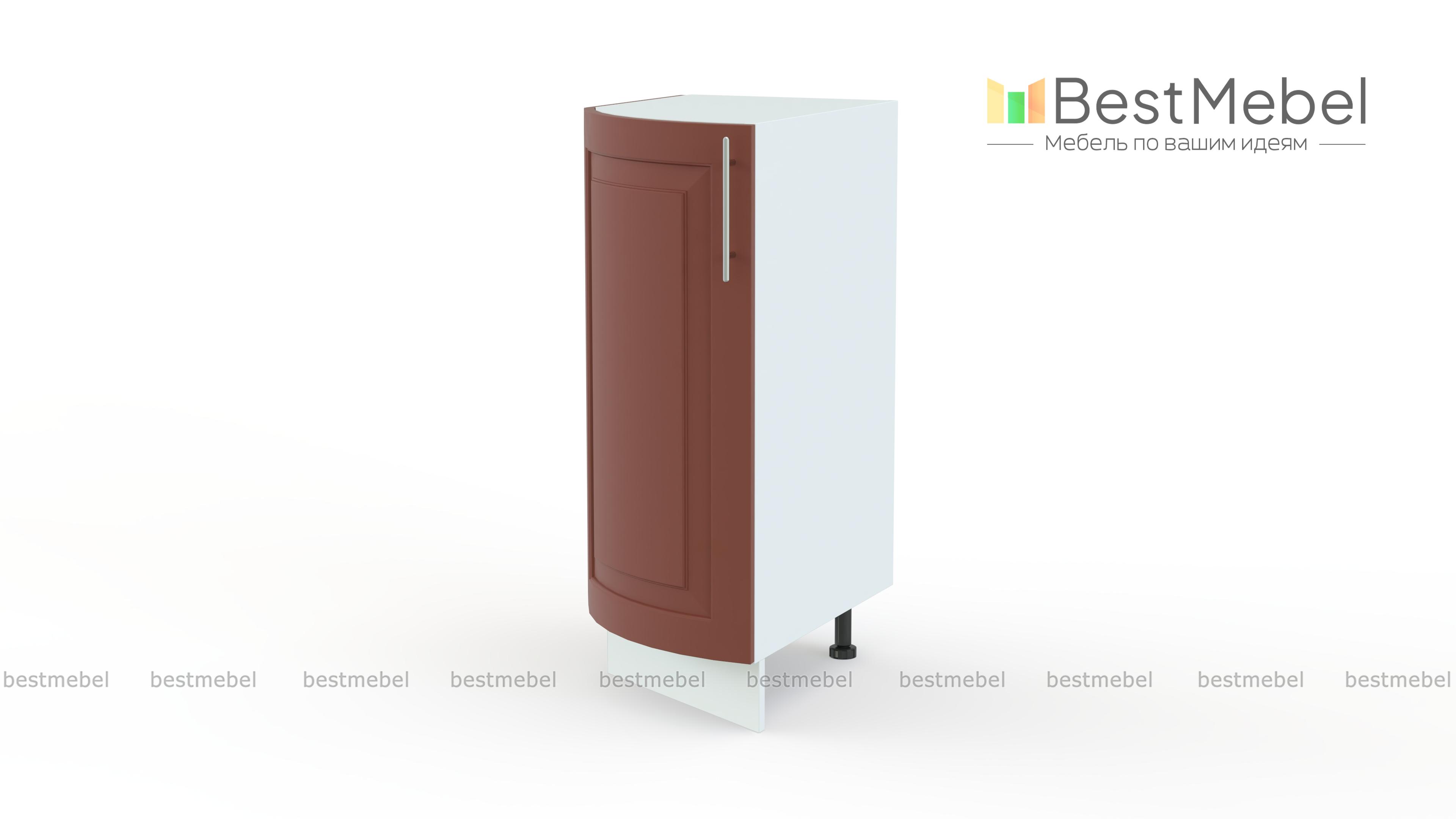 Шкаф нижний торцевой радиусный Ирен BMS - Фото