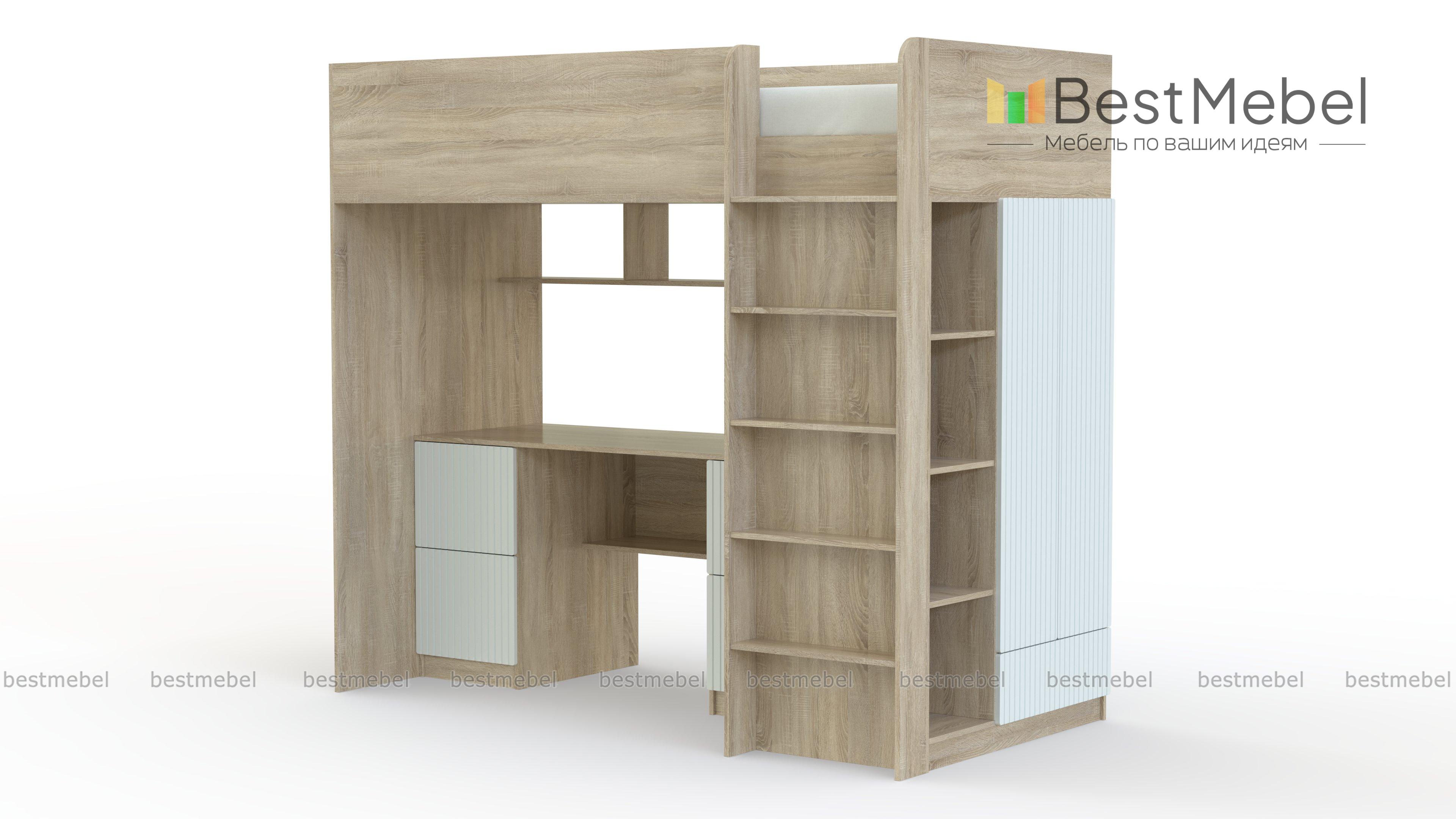 Кровать-чердак Селена 13 BMS - Фото