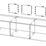 Чертеж Тумба под ТВ Гламур Led 20 BMS