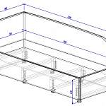 Чертеж Кровать детская Пауло BMS