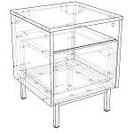 Тумба прикроватная Николь 14 BMS