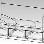 Чертеж Кровать детская Дельта-3 BMS