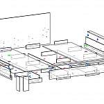 Чертеж Кровать Богема BMS