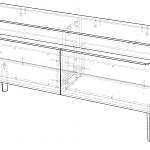 Чертеж Тумба ТВ PTA3 BMS