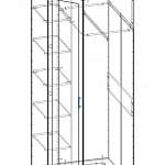 Чертеж Шкаф угловой Фэнтези 06.23 BMS