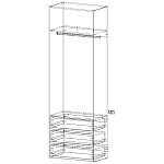 Стеллаж для одежды Мирта 33 BMS