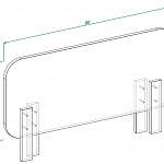 Чертеж Бортик для кровати Лучи BMS