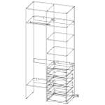 Стеллаж для одежды Мирта 2 BMS