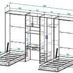 Чертеж Шкаф-кровать трансформер Джаконда BMS
