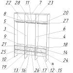 Схема сборки Стеллаж для одежды Мирта 55 BMS