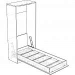 Чертеж Шкаф-кровать трансформер Уютный-2 BMS