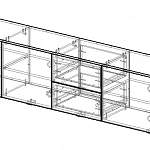 Чертеж Тумба под ТВ Эмилия 19 BMS