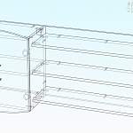 Схема сборки Полка навесная Розалия 3 BMS