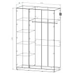 Шкаф распашной Руан 3 BMS(Белье - Платье (станд. 3))
