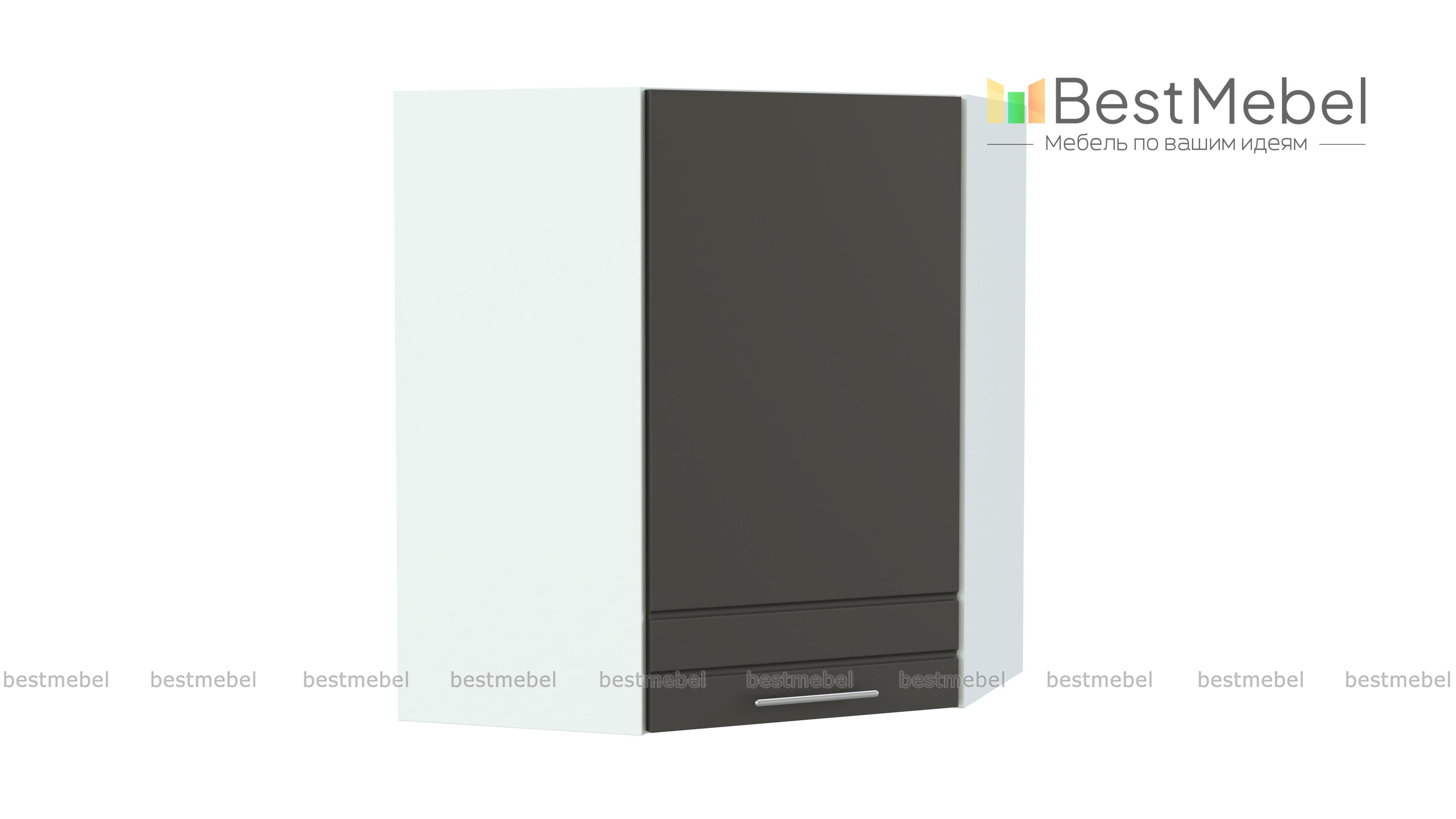 Олимпия шкаф навесной угловой BMS - Фото