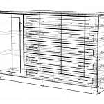 Чертеж Комод Ричард-2.5 BMS