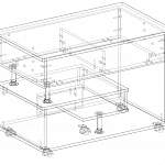 Чертеж Стол журнальный Шелли 4 BMS
