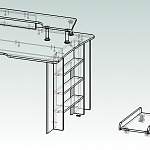 Чертеж Геймерский стол Сириус-15 BMS