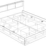 Чертеж Кровать Асти 6Д BMS