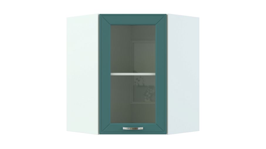 Шкаф-витрина угловой Маргарита BMS - Фото