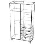 Схема сборки Шкаф распашной Хобарт 15 BMS